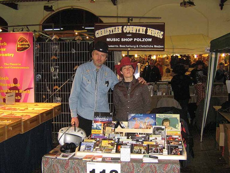 Bei einer Country-Musik-Messe in Berlin mit Barbara