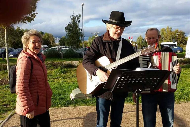 Am Greifswalder Hafen mit Hartmut & Bärbel